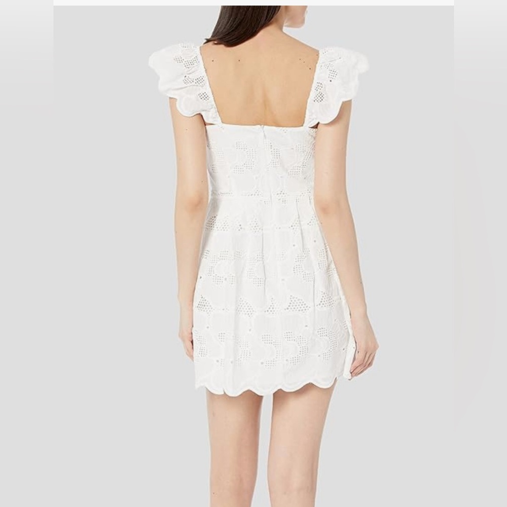 Steve Madden White Eyelet Mini Dress - Picture 5 of 15